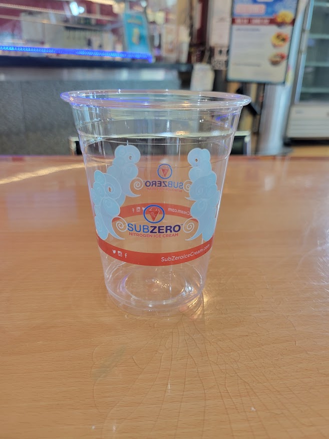 16 oz PET Plastic Logo Cups