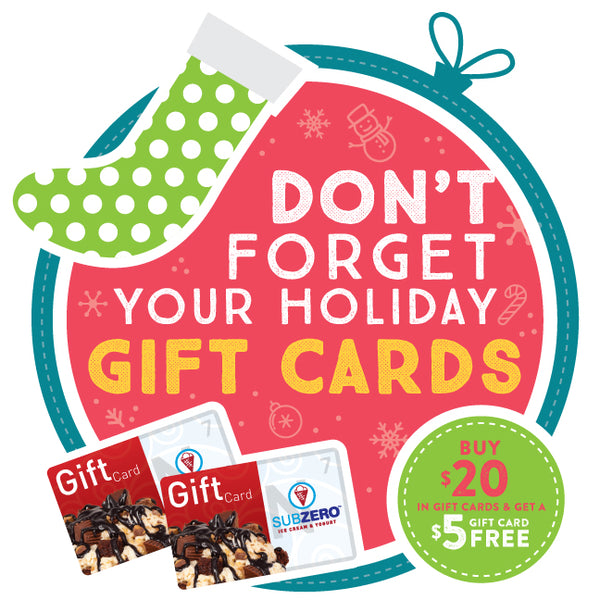 Holiday Sub Zero Gift Card Special