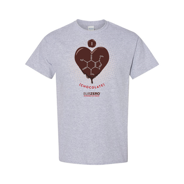 Dripping Chocolate Heart Heavy Cotton T-Shirt