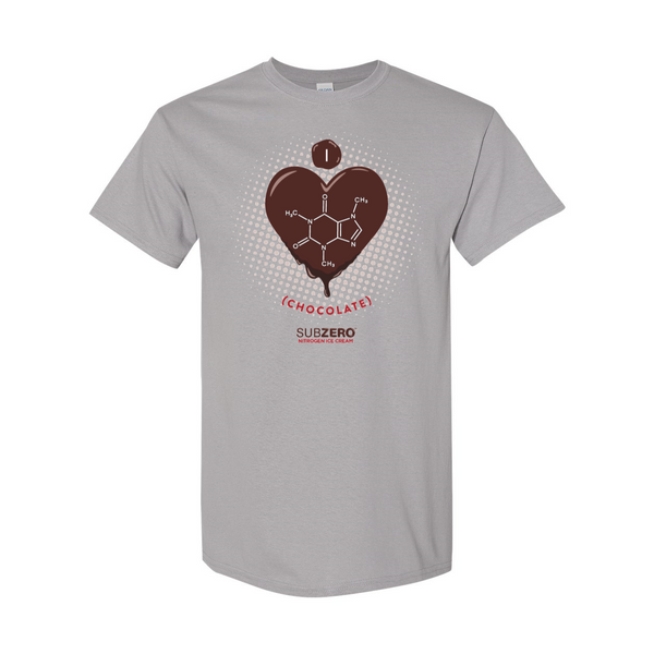 Dripping Chocolate Heart Heavy Cotton T-Shirt