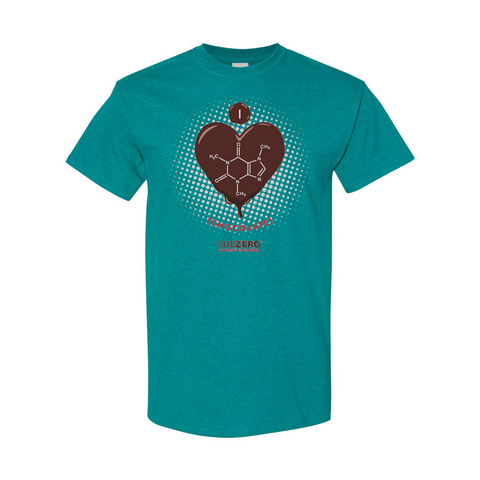 Dripping Chocolate Heart Heavy Cotton T-Shirt